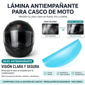 🛡 Antiempañante para Visor de Casco
