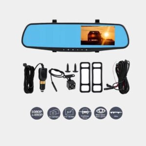 Espejo Retrovisor Doble Camara Pantalla